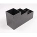 FixtureDisplays® Condiment Organizer, 5 Compartments, Tabletop - Black 19706